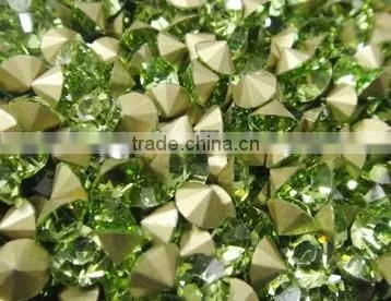 point back rhinestone for wedding dress design point back chaton 8mm rhinestone
