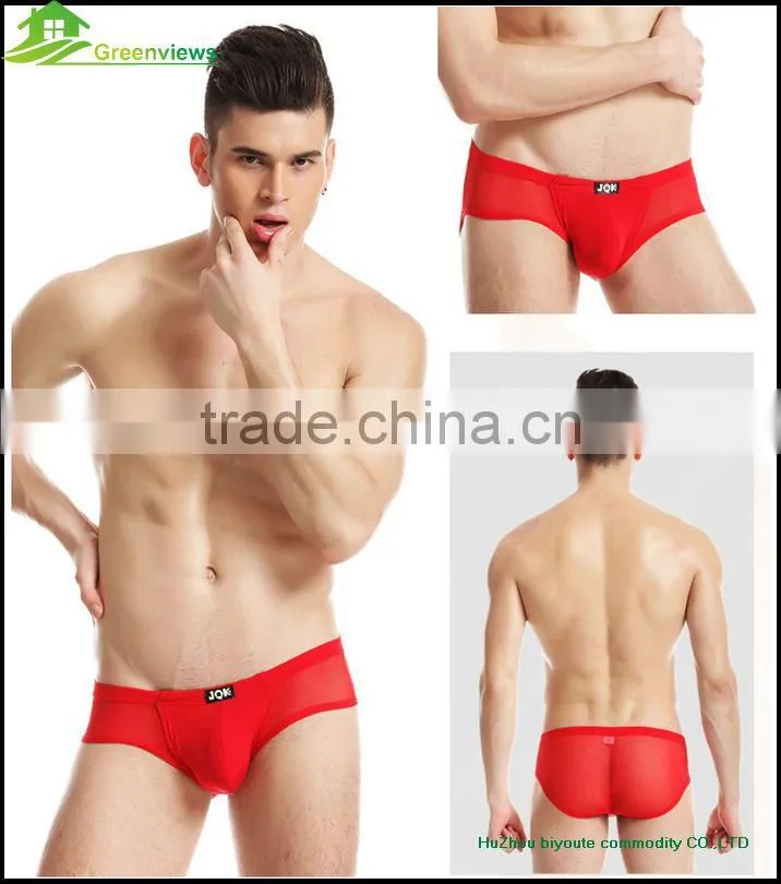 Cotton spandex printing men boxer comfortable and Breathable Men mesh underwear men boxer briefs