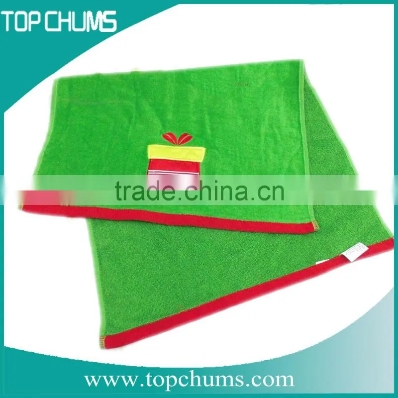 Wholesale Embroidered cotton Christmas softtextile hand towel terry