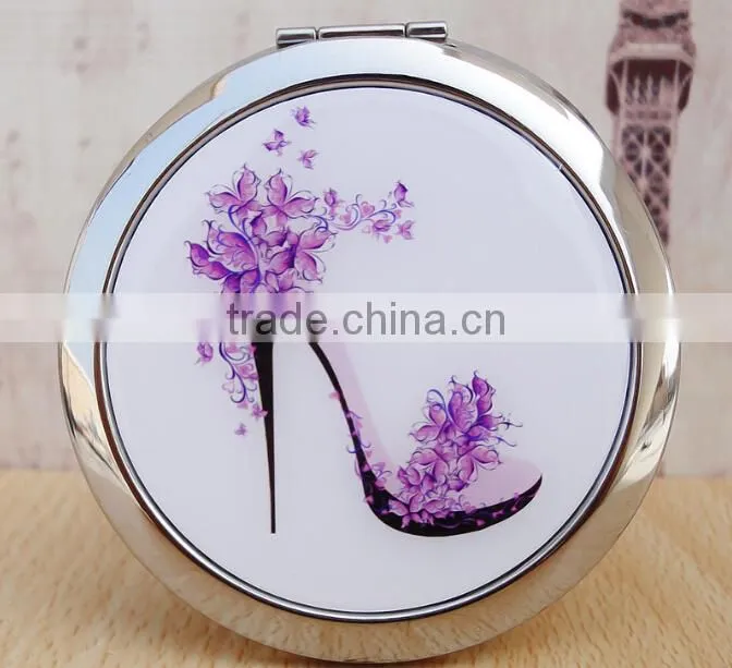 High Heel Shoe Compact Mirror Makeup X2 Magnification,DubaaFashion.com 2015