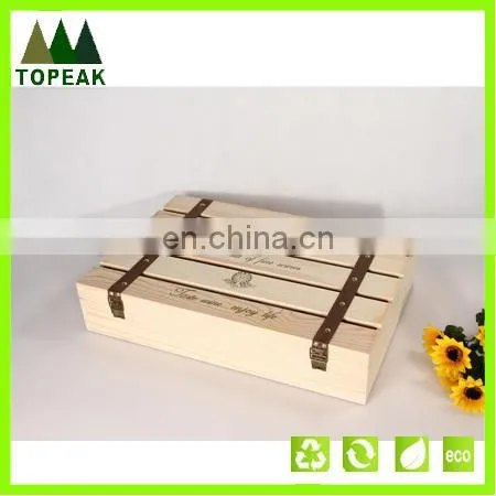 Various dimensions high quality natural wine box wooden box