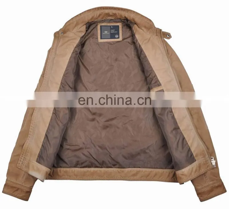 2015 lastest fashion high quality cheap leather jacket China