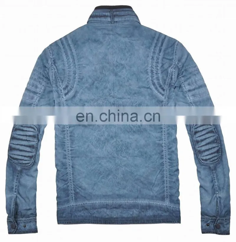 2015 last fashion mens spring fit handsome leather motrobike jacket