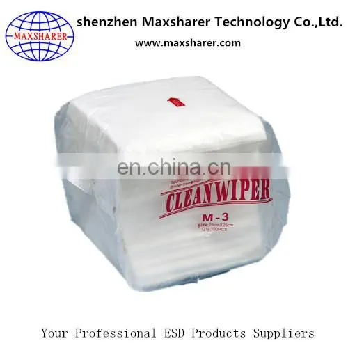 Class 10-100 White Cellulose microfiber LCD Screen Cleaning Cloth wiper for cleanroom use