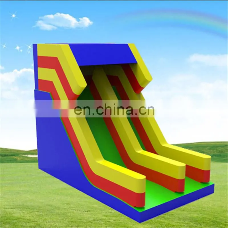 inflatable giant double water slide,beach giant adult size inflatable floating water slip n slide