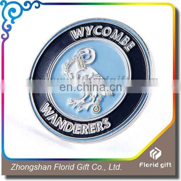 Nice souvenir gift metal badge with custom logo/name for promotion