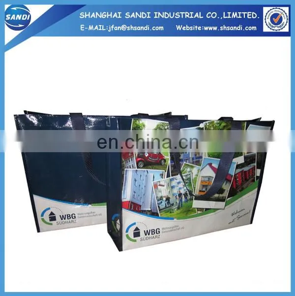 LOGO printed plastic shipping woven bag
