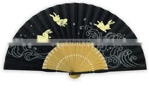 2014 bamboo hand cloth fan wholesale
