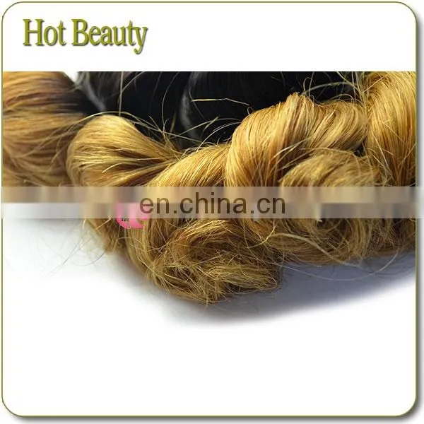 New Arrival 7Adark two tone honey blonde brazilian hair weave