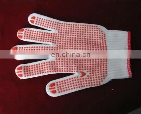 high quality kid's white cotton lycra gloves