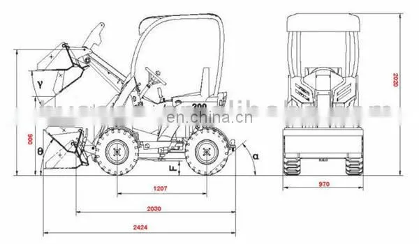 HYSOON advanced mini loader HY200 made in China