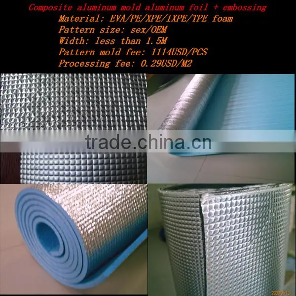 PE/AEPE/IEPE /XPE /IXPE Polyethylene foam closed cell polyethylene foam with aluminum foil