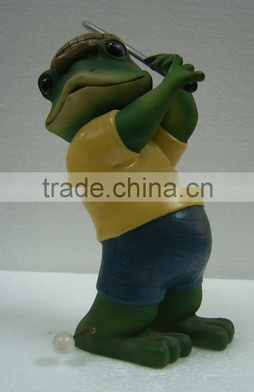 Custom Lifelike Resin Frog Doctor Resin Colorful Painting Figurine Statue
