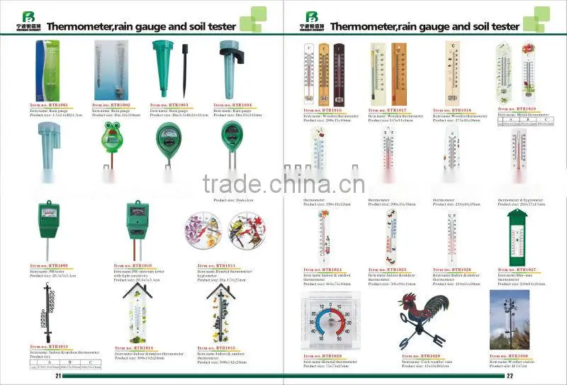 Indoor &Outdoor Plastic Thermometer