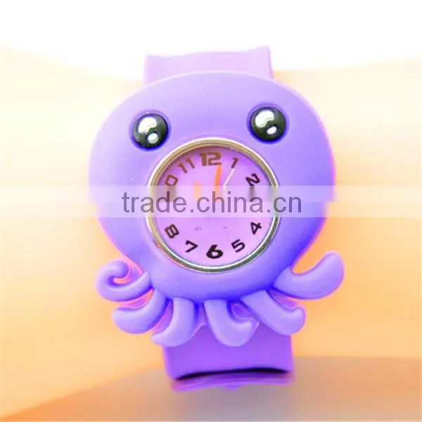 Custom logo kid animal hand watch