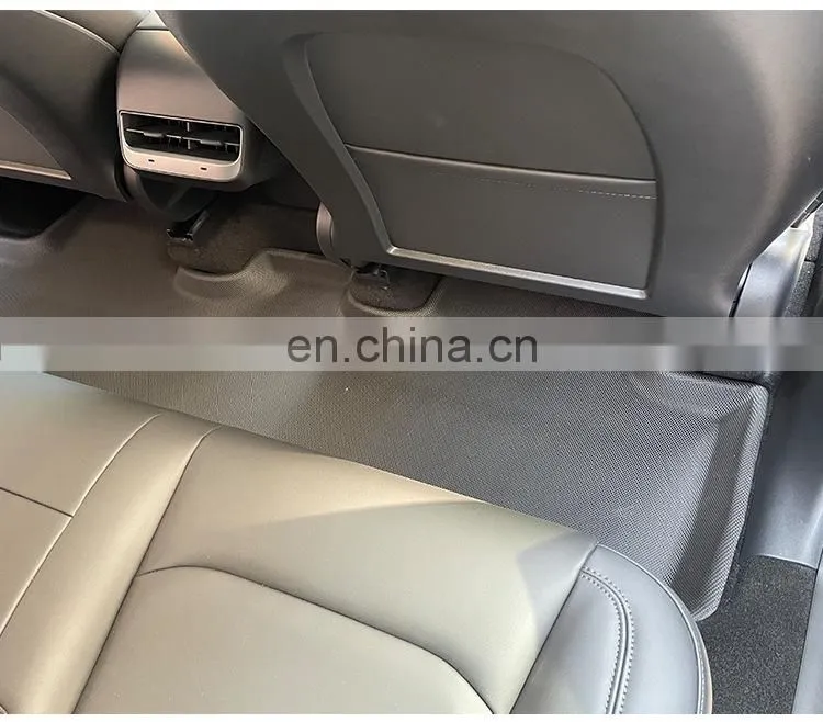 2021 style 3D floor mats for tesla model y car parts easy to wash
