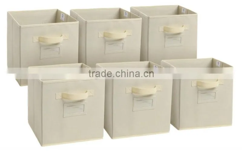 Non-woven storage bins, Folding Basket set of 6