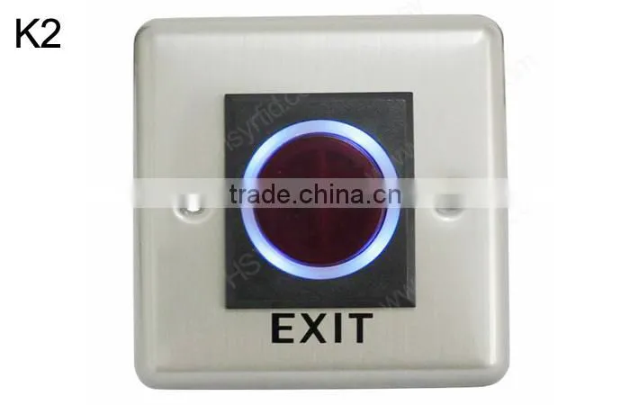 Automatic door operator push button switch for access control