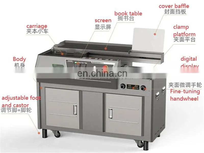 UK7 A3 a4 Shop School Thick Hot Melt Adhesive Glue Book Binder, hotmelt eva Booklet binding machine