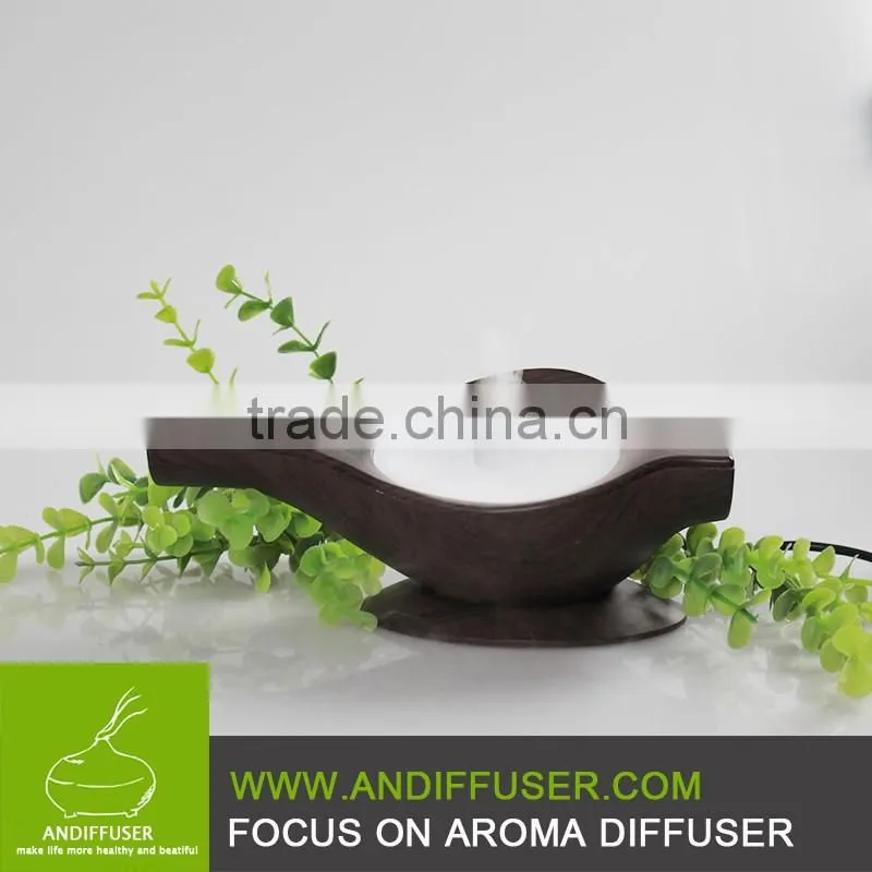 Home Air Humidifier Aromatherapy Essential Oil Diffuser 50ML (wood grain)
