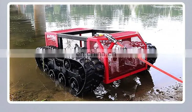 Big power provide 380V generator supply rubber track robot platform tracked robot chassis underwater robot chassis