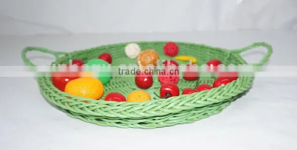 handwoven retangular plastic bread tray for sale