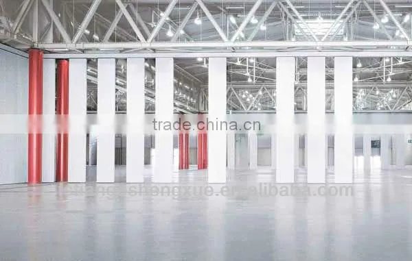 Hotel lobby movable soundproof MDF folding partition