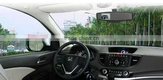 HD 720P Car DVR 2.7 inch mirror with Car Black Box/ Rearview mirror with CCTV camera