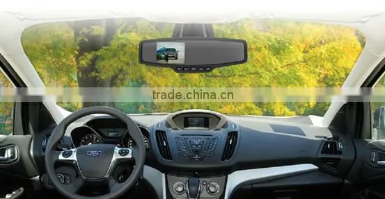HD 720P Car DVR 2.7 inch mirror with Car Black Box/ Rearview mirror with CCTV camera