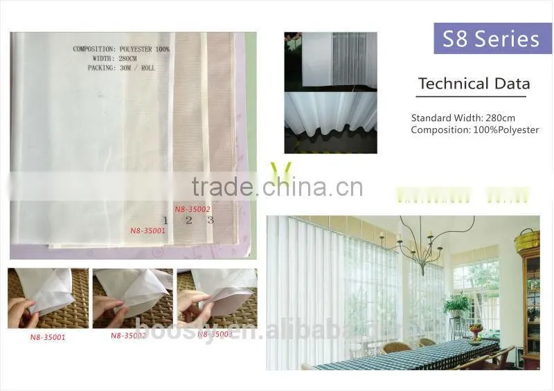 New style vertical shangri-la blinds