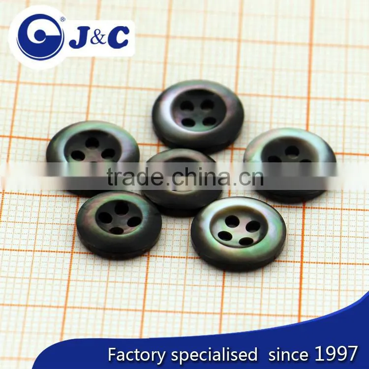 laser black mother of pearl sea shell button