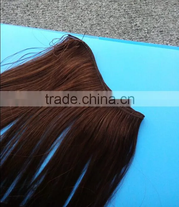 Human Remy hair Handtied seamless weft