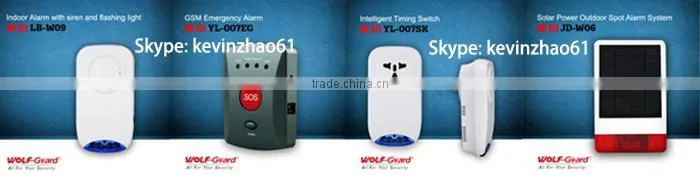 New Wireless home GSM fire alarm system with RFID card and app control (YL-007M2G)
