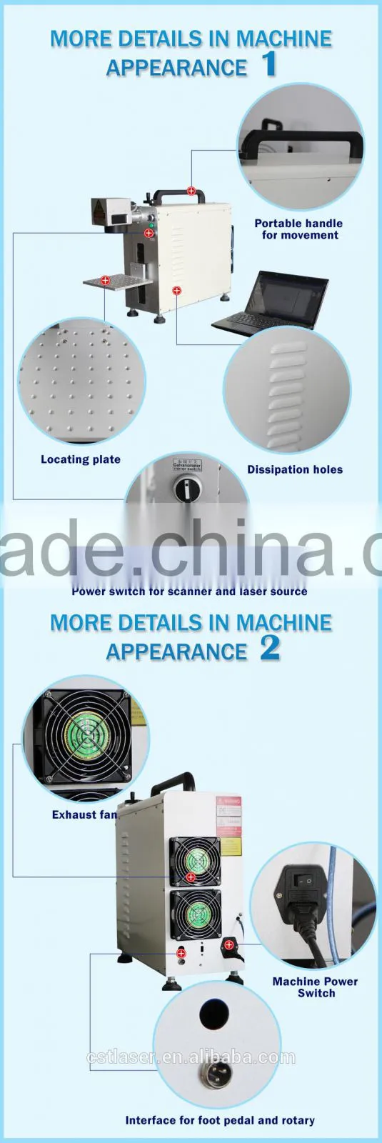 20 watts fiber laser marking machine