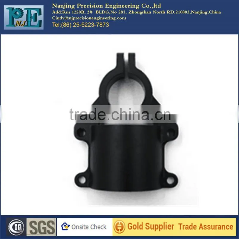 OEM precision black plastic threaded tube