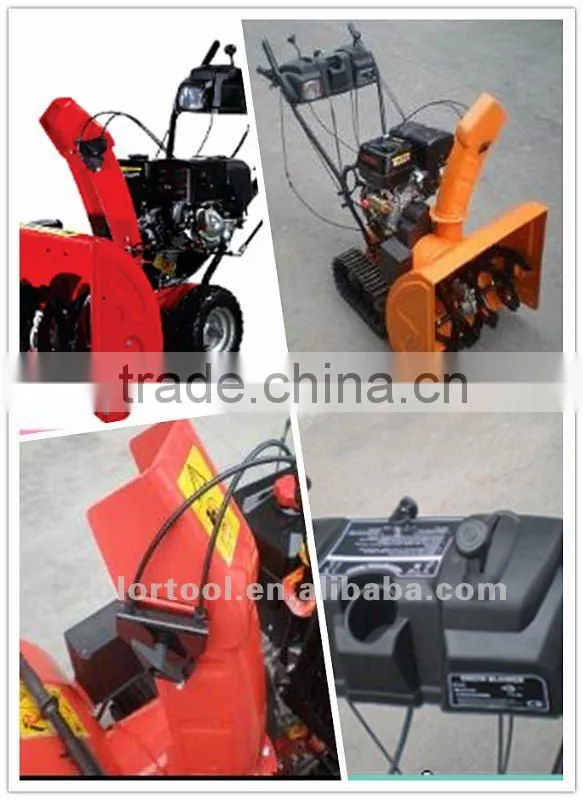Hot sell rubber snow thrower/snow blower loncin removing snow