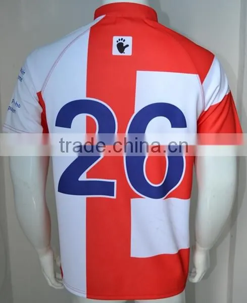 custom dye sublimation printing rugby jersey cheap custom rugby jersey