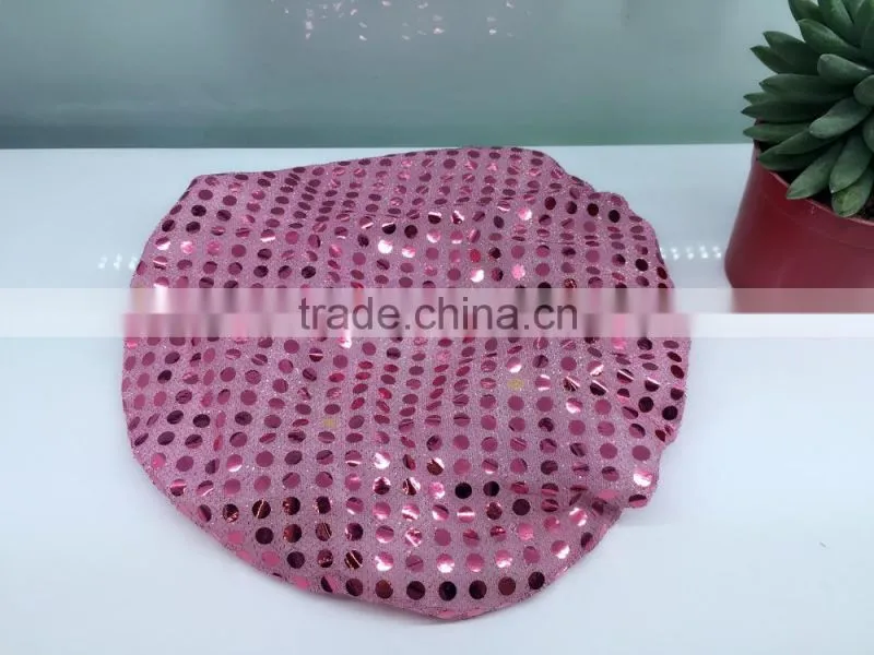 dot printed shower cap