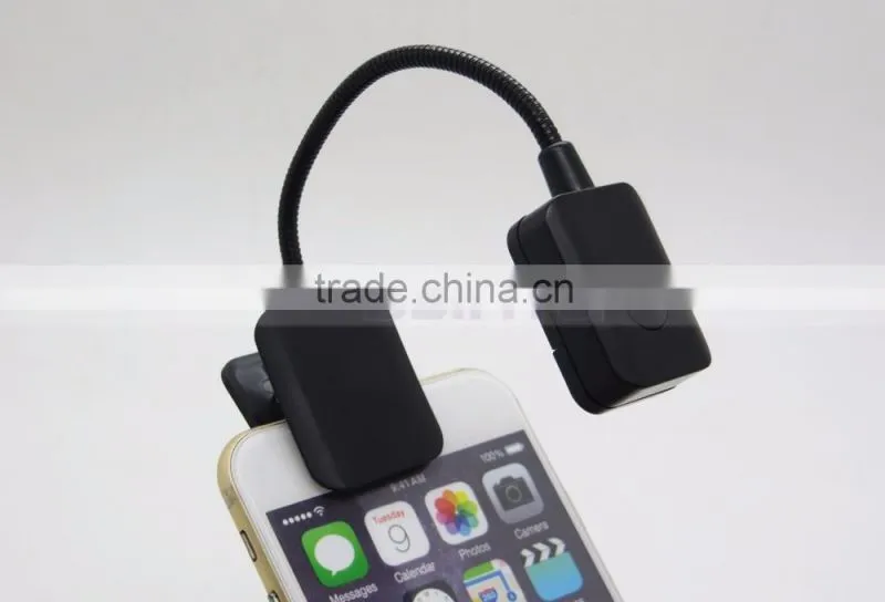 IP33 Grade 7lm LED Warm White Light Source LED Clip On Book Light