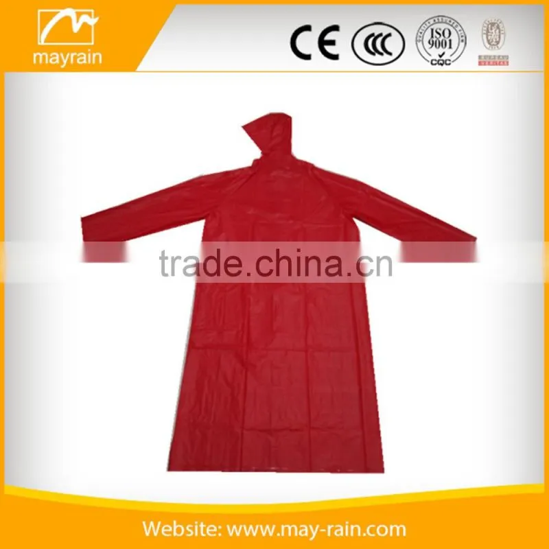 Cheap Adult Long Size PVC Raincoat Manufacturer