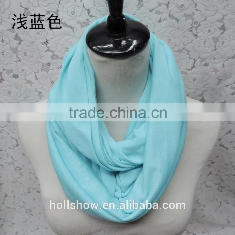 Wholesale Solid Color Lady Fashion Infinity Scarf
