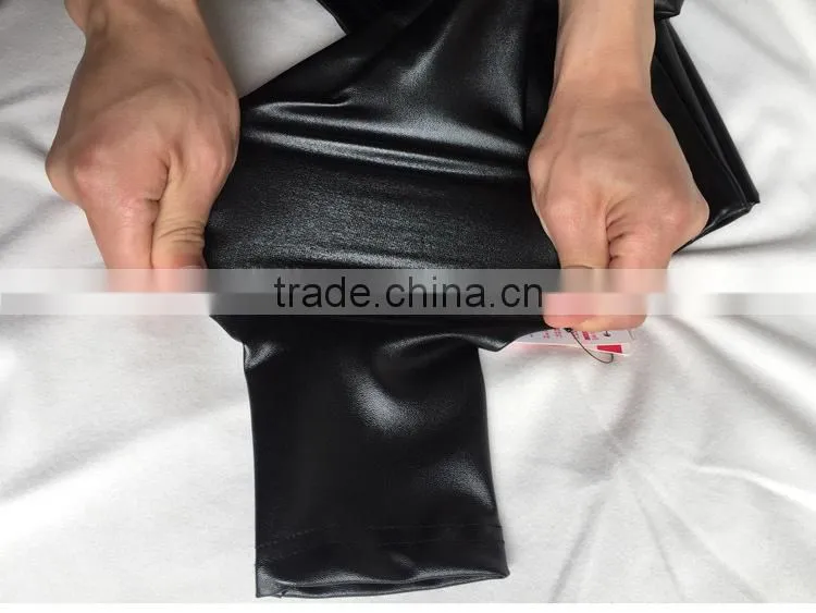 High Waisted Women's Faux Leather Stretch Leggings Skinny Pants