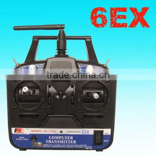 6CH 2.4G RC transmitter for RC helicopter airplane glide