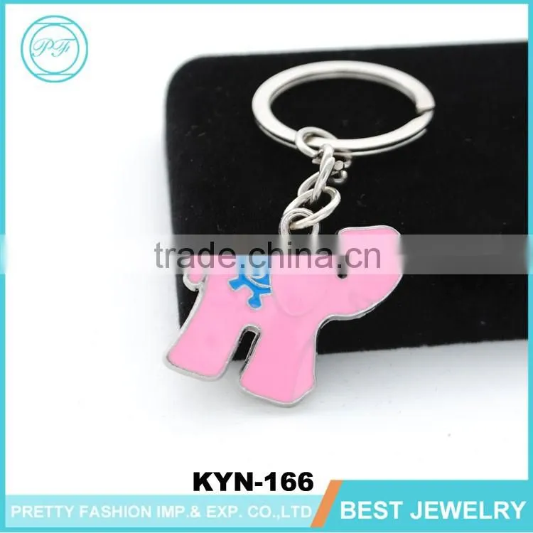 Yiwu Jewelry Market Fashion Cheap Animal Enamel Metal Keychain