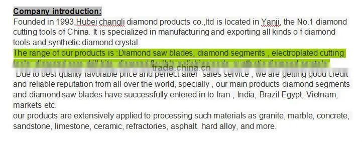 diamond saw blades cutting tools for marble