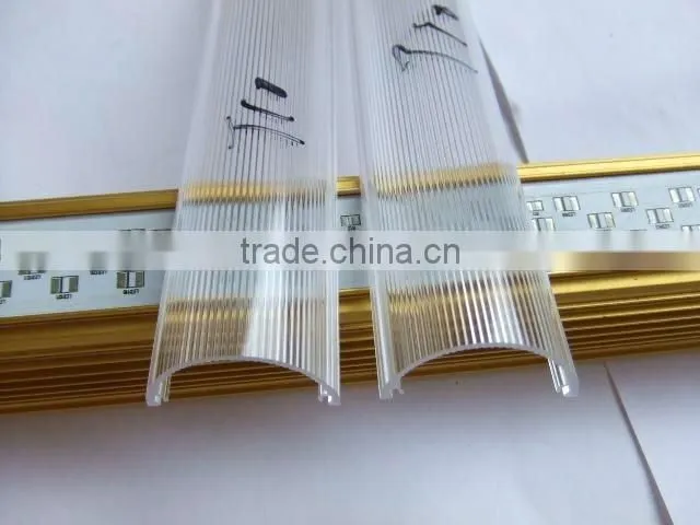 milky white PC extruded LED lampshade t8 t5 t10