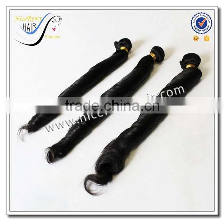 Wholesale Top Quality Virgin Remy Brazilian Human Hair Weft Spring Curl Loose Wave Hair Weaving