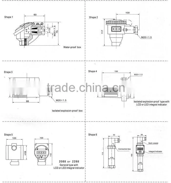 SBWZ/R Series Integral Temperature Transmitter