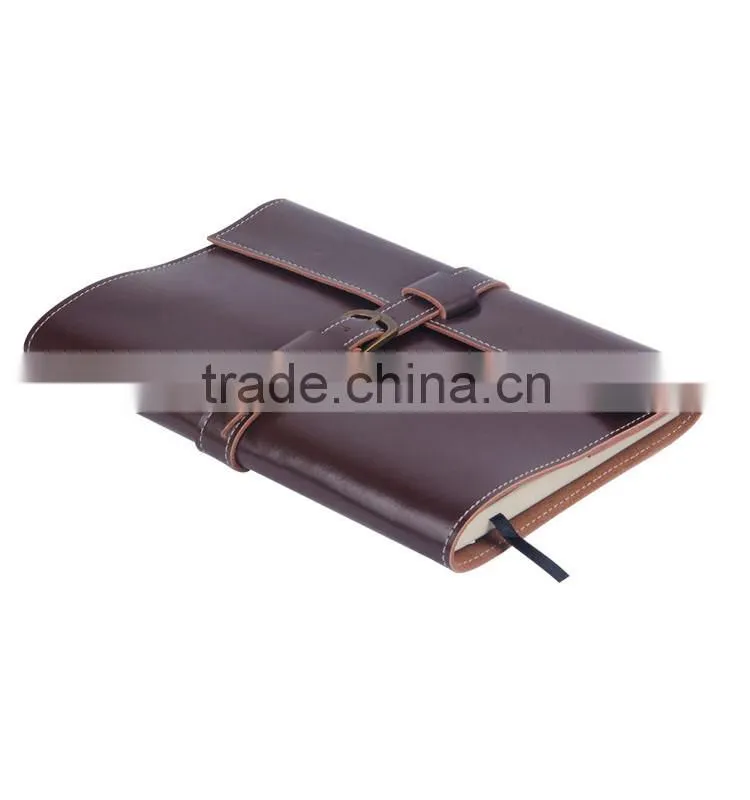 Cheap a5 fancy western genuine leather journal notebook with good quality
