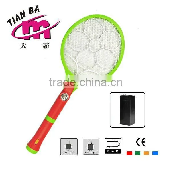 HXP rechargeable mosquito racket with toch/pest repeller